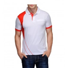 Scott Crackle Men Dryfit White with Red T-shirt (Jersey)